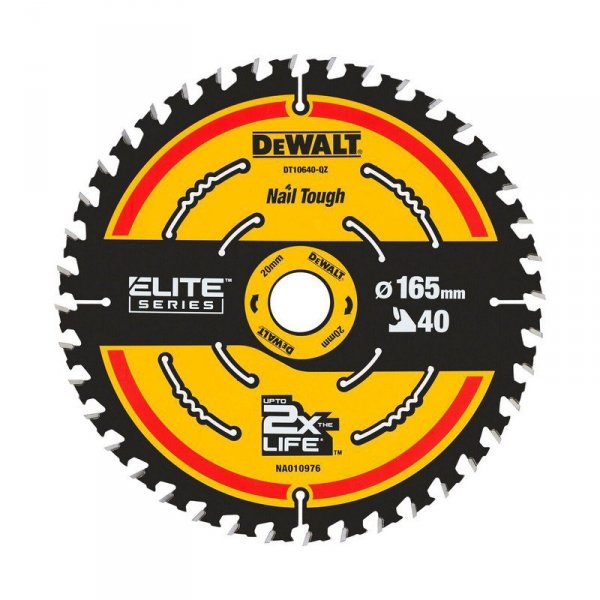 PIŁA TARCZOWA DO DREWNA ELITE 165*20MM 40 ZĘBÓW (1 SZT)
