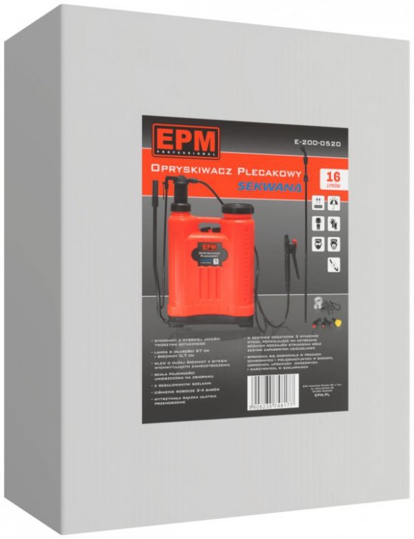 OPRYSKIWACZ PLECAKOWY SEKWANA 16L (1 SZT)