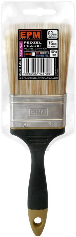 PĘDZEL ANGIELSKI PŁASKI MAGNAT 76MM  3&#039;&#039; (1 SZT)
