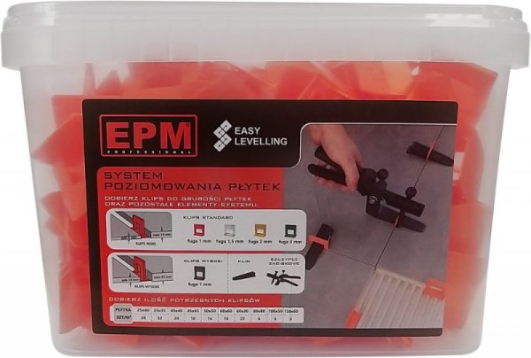 SYSTEM UKŁADANIA PŁYTEK EASY LEVELING 200 KLIPSÓW 1MM (1 OP)