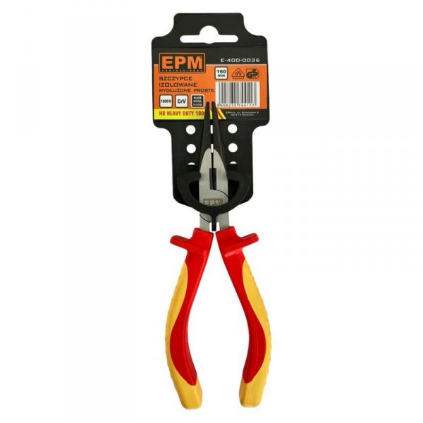 SZCZYPCE IZOLOWANE WYDŁUŻONE PROSTE 160MM (1 SZT)