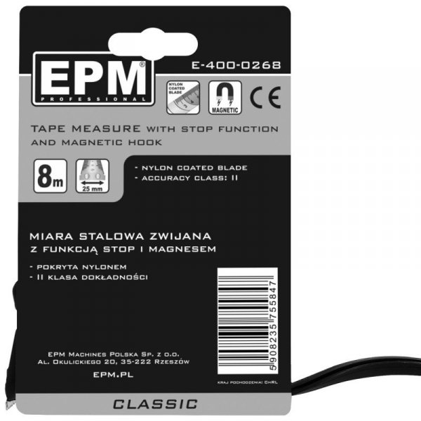 MIARA ZWIJANA CLASSIC 8M*25MM (1 SZT)