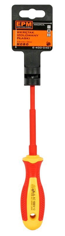 WKRĘTAK IZOLOWANY PŁASKI 1000V 1.0X5.5X125MM (1 SZT)