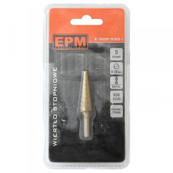WIERTŁO STOPNIOWE 4-12MM (1 SZT)