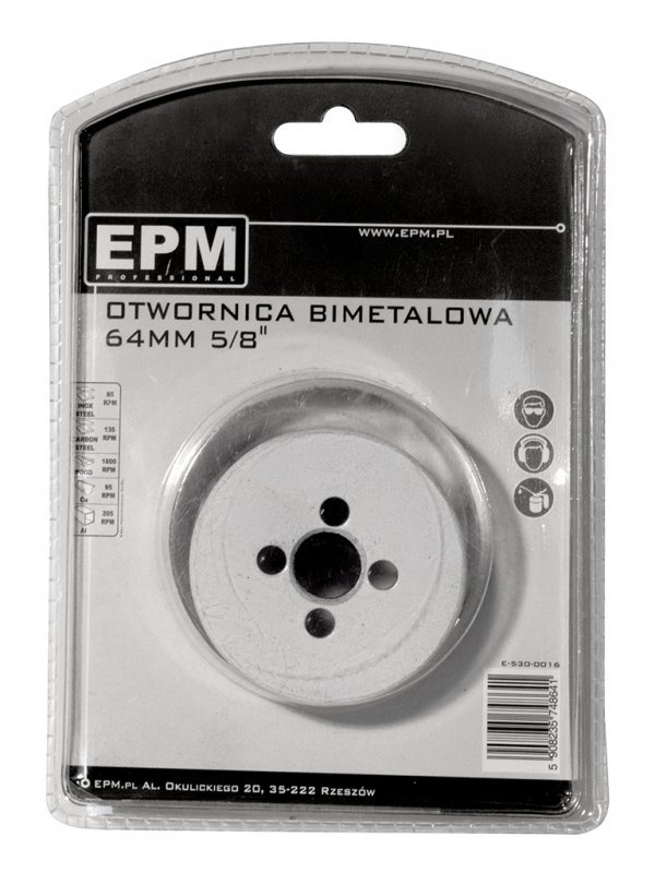 OTWORNICA BI-METALOWA 64MM UCHWYT 5/8&#039;&#039; (1 SZT)
