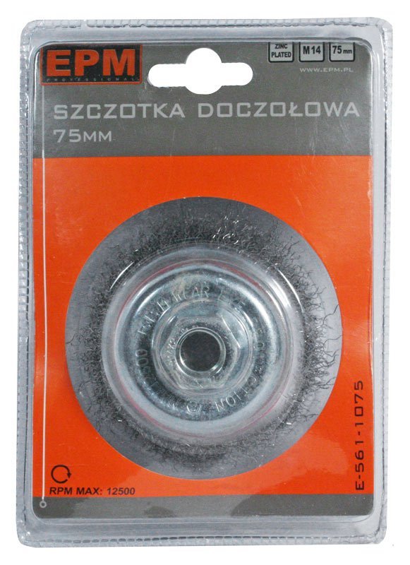 SZCZOTKA DOCZOŁOWA 100MM ZN (1 SZT)