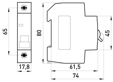 WYŁĄCZNIK NADPRĄDOWY MCB.PRO60 1P C20A 6KA (1 SZT)