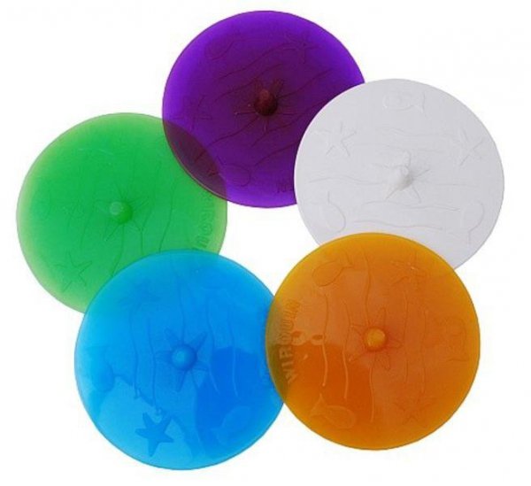 KOREK UNIWERSALNY FI 105MM FRISBY BIAŁY (1 SZT)