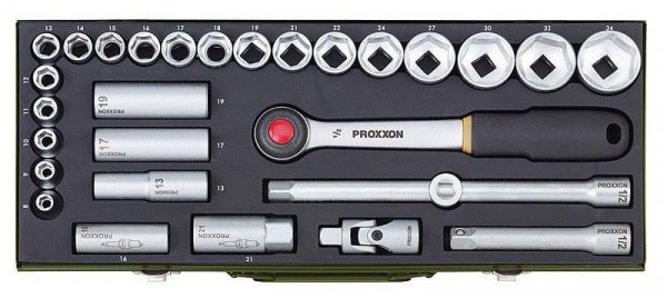 ZESTAW KLUCZY NASADOWYCH 29 CZĘŚCI 1/2&#039;&#039; 8-34MM (1 KPL)