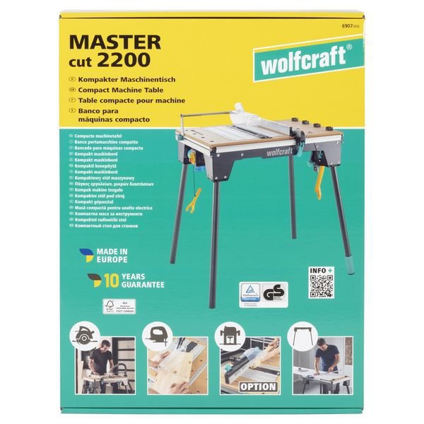 STÓŁ MASZYNOWO-ROBOCZY WOLFCRAFT MASTER CUT 2200 (1 SZT)