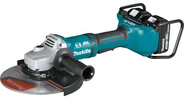 SZLIFIERKA KĄTOWA AKUMULATOROWA 230MM 2*18V 2*5.0AH (1 SZT)