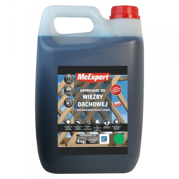 IMPREGNAT, DO WIĘŹBY DACHOWEJ KONCENTRAT 1:9 5KG (1 SZT)