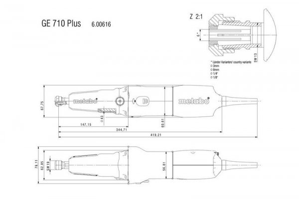 SZLIFIERKA PROSTA GE 710 PLUS (1 SZT)