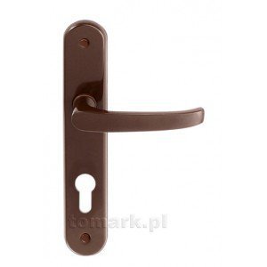 KLAMKA MALOWANA BRĄZOWA 72MM NA KLUCZ (1 SZT)