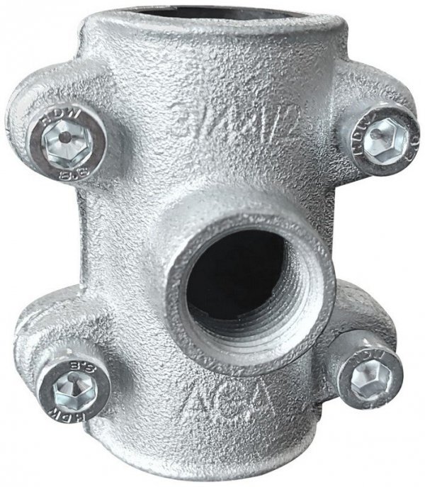 OBEJMA NAPRAWCZA OBD 1X1/2&#039;&#039; AGA  Z WYJŚCIEM BOCZNYM (1 SZT)