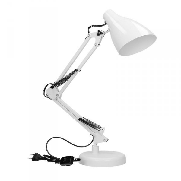 LAMPA BIURKOWA DIAN 60W E27 STAL, BIAŁA (1 SZT)
