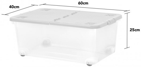 POJEMNIK DO PRZECHOWYWANIA NA KOŁACH WHAM 45L (1 SZT)