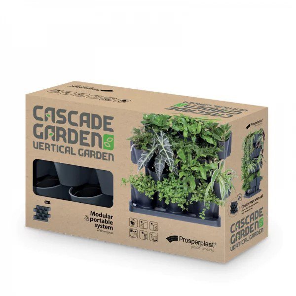 OGRÓD WERTYKULARNY STOJĄCY - CASCADE GARDEN- ANTRACYT (1 SZT)