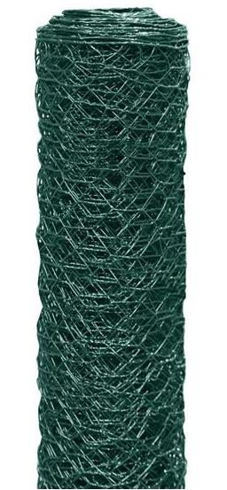 SIATKA HEKSAGONALNA W PCV DRUT 0.9MM 50CM*25MB OCZKO 25MM (25 MB)