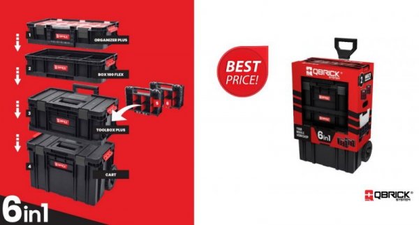 ZESTAW QBRICK SYSTEM TWO CART 6IN1 (1 SZT)
