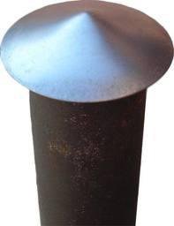 DASZEK METALOWY NA SŁUPEK OGRODZENIOWY 110MM (10 SZT)