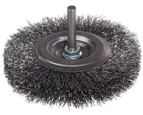 SZCZOTKA TARCZOWA DRUT STALOWY TRZPIEŃ 6MM FI50MM (1 SZT)