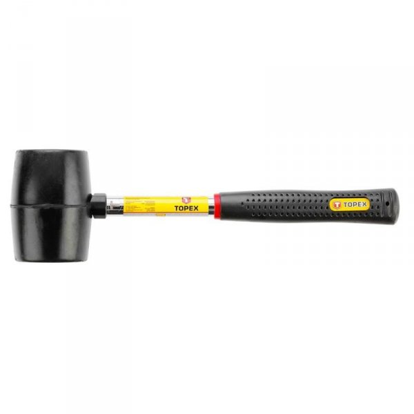 MŁOTEK GUMOWY 0.45KG ŚREDNICA 65MM TRZONEK METALOWY (1 SZT)