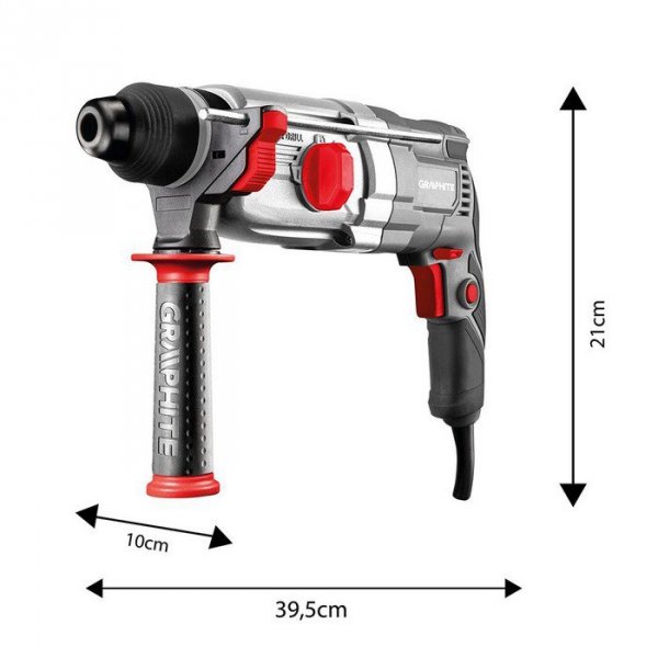 MŁOTOWIERTARKA SDS+ 900W WALIZKA (1 SZT)