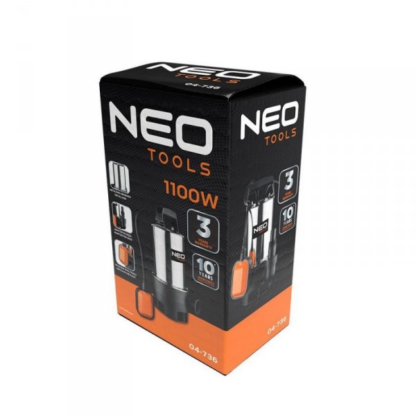 POMPA ZANURZENIOWA DO BRUDNEJ WODY 1100W (1 SZT)