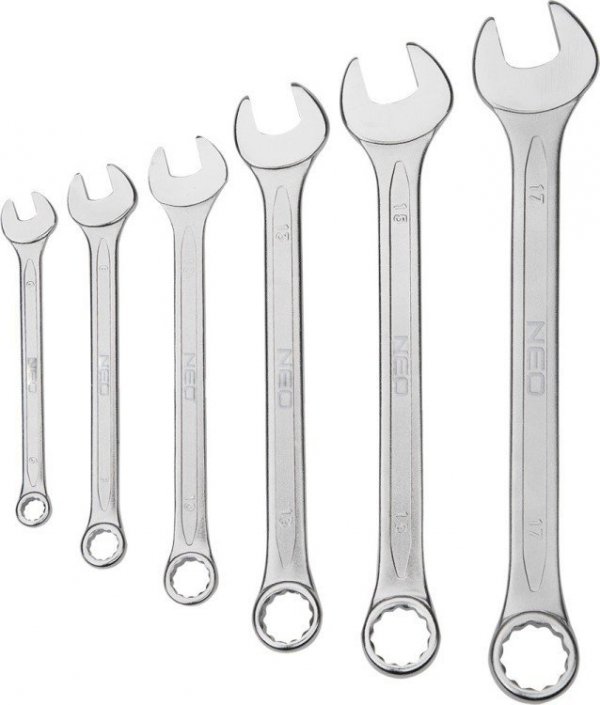 KOMPLET KLUCZY PŁASKO-OCZKOWYCH 6-22MM 12 SZTUK (1 KPL)