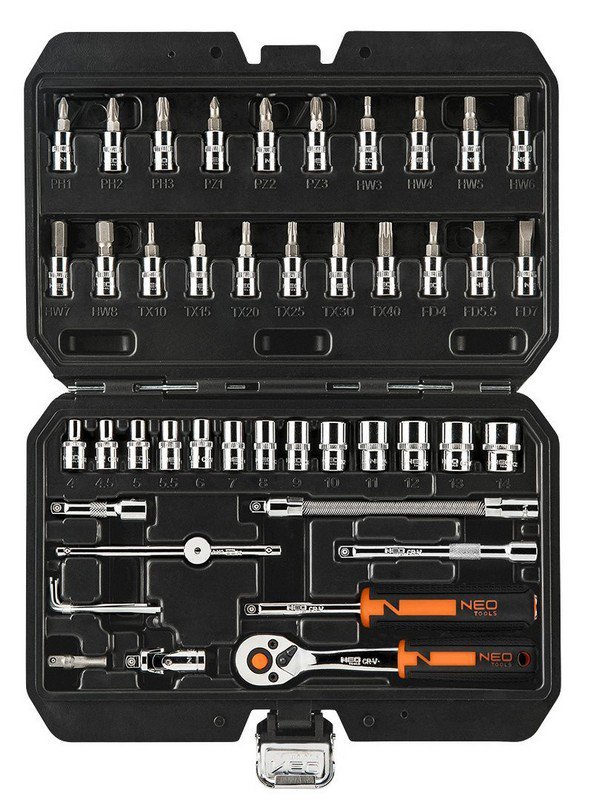 ZESTAW KLUCZY NASADOWYCH 1/4&#039;&#039; 46SZT (1 KPL)
