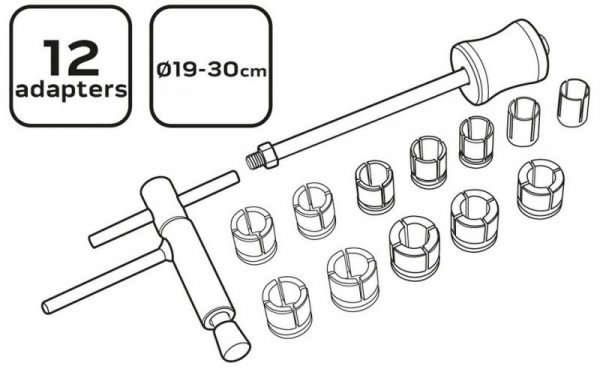 ZESTAW NARZĘDZI DO CYLINDERKÓW HAMULCOWYCH 19-30MM (1 KPL)