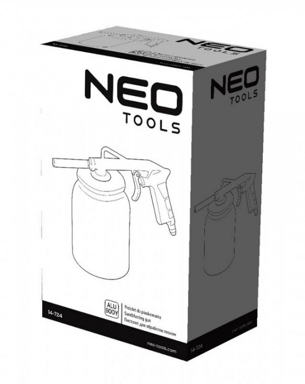 PISTOLET DO PIASKOWANIA ZE ZBIORNIKIEM 750CM3 (1 SZT)