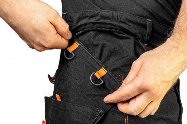 SPODNIE ROBOCZE HD SLIM ODPINANE KIESZENIE ROZMIAR XXL (1 SZT)