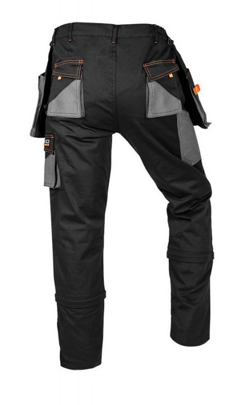 SPODNIE ROBOCZE HD SLIM ODPINANE KIESZENIE ROZMIAR XXL (1 SZT)