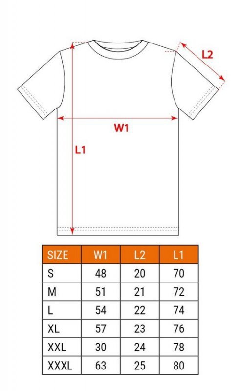 T-SHIRT PREMIUM PRO ROZMIAR L (1 SZT)