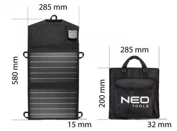 ŁADOWARKA SOLARNA, PANEL SŁONECZNY 15W (1 SZT)