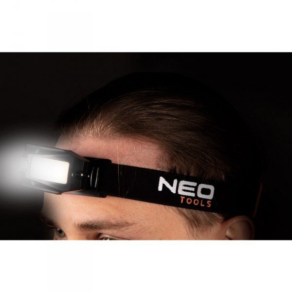 LATARKA CZOŁOWA AKUMULATOROWA USB 180LM COB LED,CZUJNIK RUCH (1 SZT)