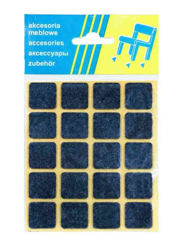 PODKŁADKA FILCOWA BLISTER BIAŁA 20*20MM - 20SZT (1 SZT)