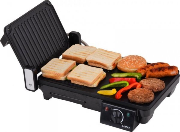 GRILL ELEKTRYCZNY STOŁOWY 2W1, 2000W, 40.5*25CM (1 SZT)