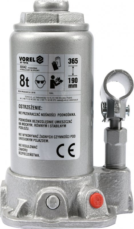 PODNOŚNIK HYDRAULICZNY SŁUPKOWY 8T (1 SZT)