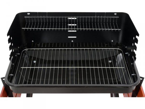 GRILL WĘGLOWY Z PÓŁKAMI, RUSZT 53X33CM (1 SZT)