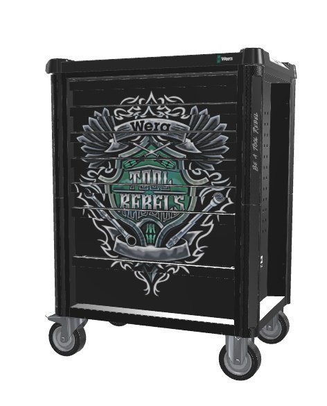 WÓZEK WARSZTATOWY 1 TOOL REBEL 9700 Z WYPOSAŻENIEM, 78CZ. (1 KPL)