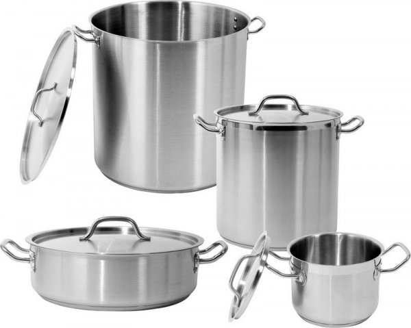 GARNEK WYSOKI Z POKRYWKĄ ZE STALI NIERDZEWNEJ 40X30 37.7L (1 SZT)