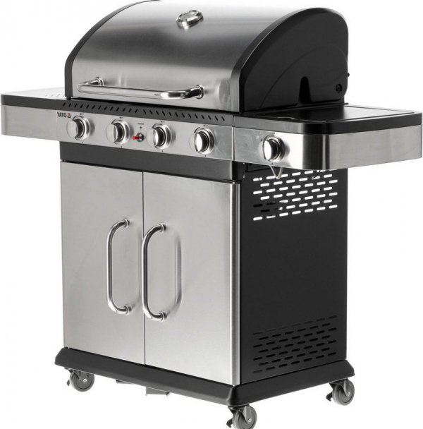 GRILL GAZOWY 4+1, STAL NIERDZEWNA 14.2KW (1 SZT)
