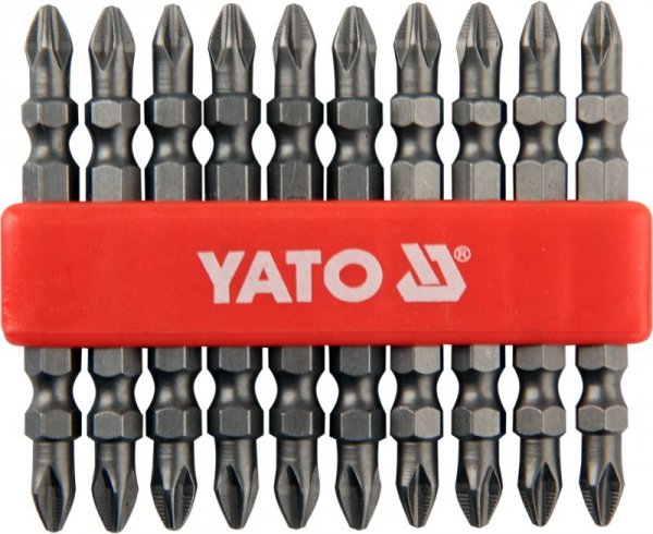 GROTY DWUSTRONNE, BIT, KOŃCÓWKA PH2 65MM ZESTAW 10-SZTUKOWY (1 KPL)