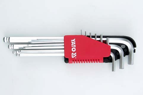 KLUCZE HEX KULKA ZESTAW 9-CZĘŚCIOWY 1.5-10MM (1 KPL)