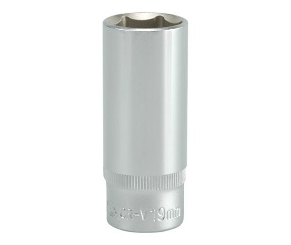 NASADKA DŁUGA 6-KĄTNA CHROMOWANA 3/8&#039;&#039; 19MM (1 SZT)