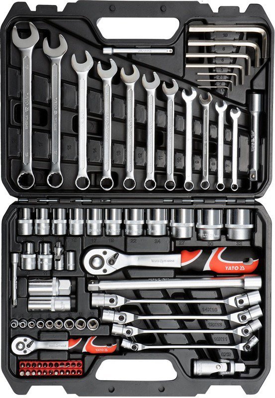ZESTAW NARZĘDZIOWY 1/2&#039;&#039; 1/4&#039;&#039; 77 CZĘŚCI L (1 KPL)