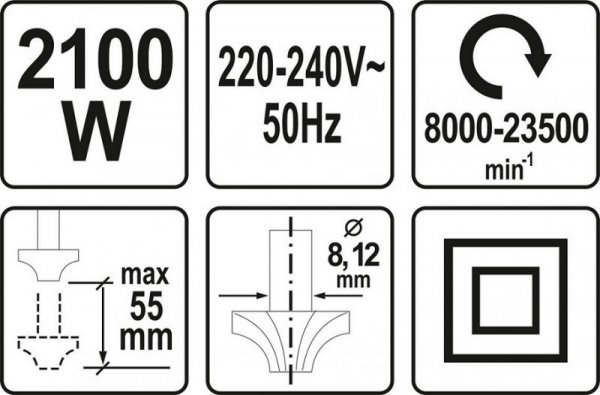 FREZARKA 2100W (1 SZT)